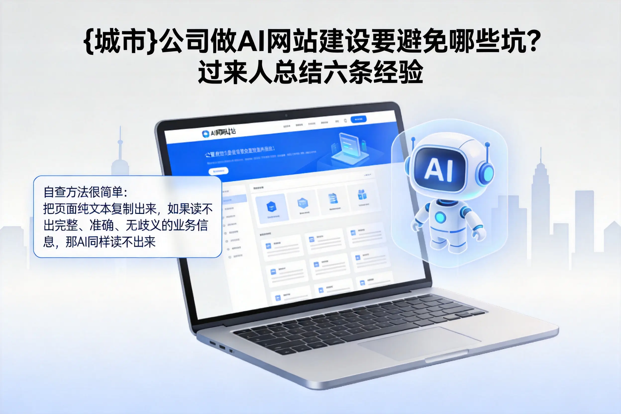 东莞公司做AI网站建设要避免哪些坑？过来人总结六条经验