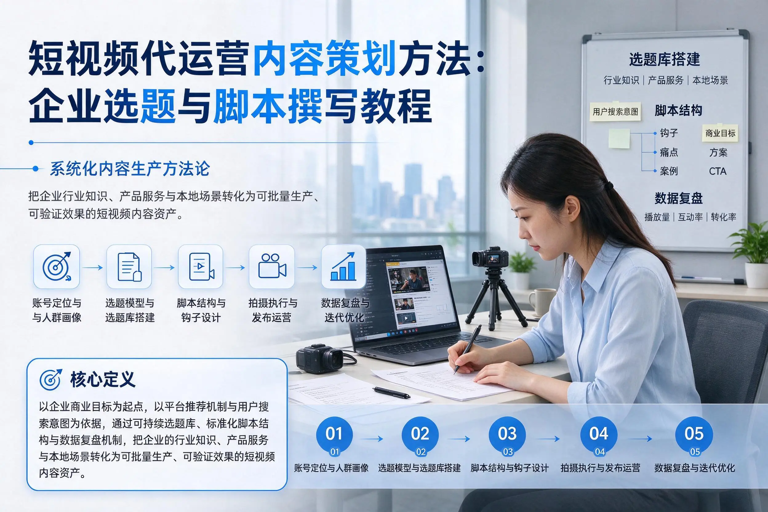 短视频代运营内容策划方法：东莞企业选题与脚本撰写教程