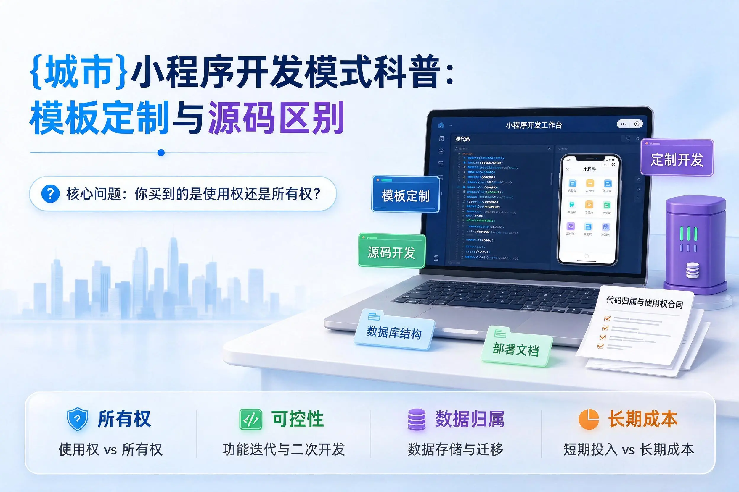 东莞小程序开发模式科普:模板定制与源码区别