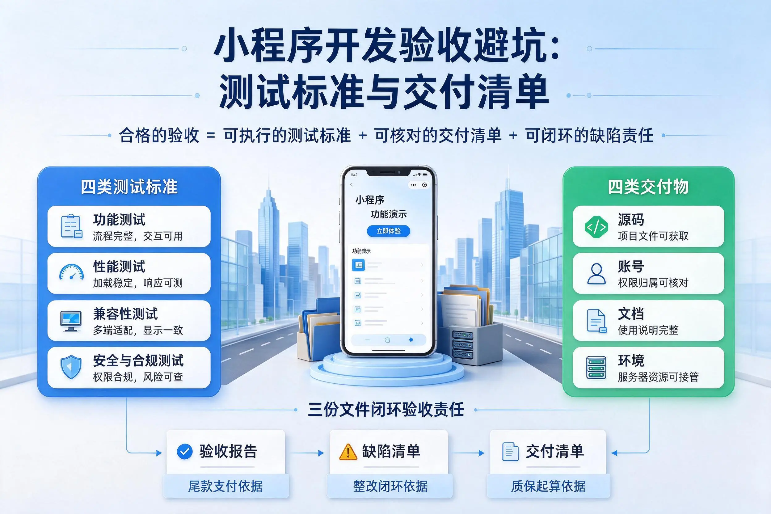 东莞小程序开发验收避坑：测试标准与交付清单