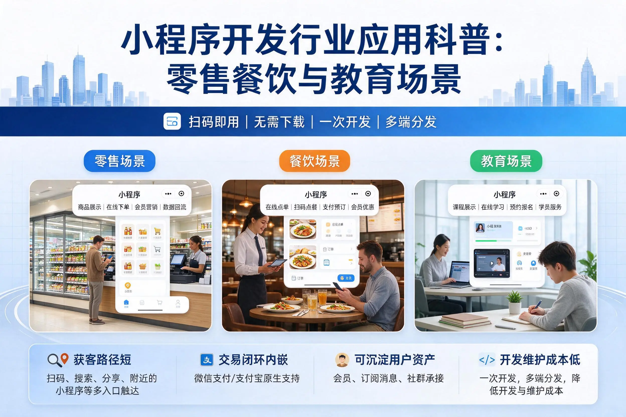 东莞小程序开发行业应用科普：零售餐饮与教育场景