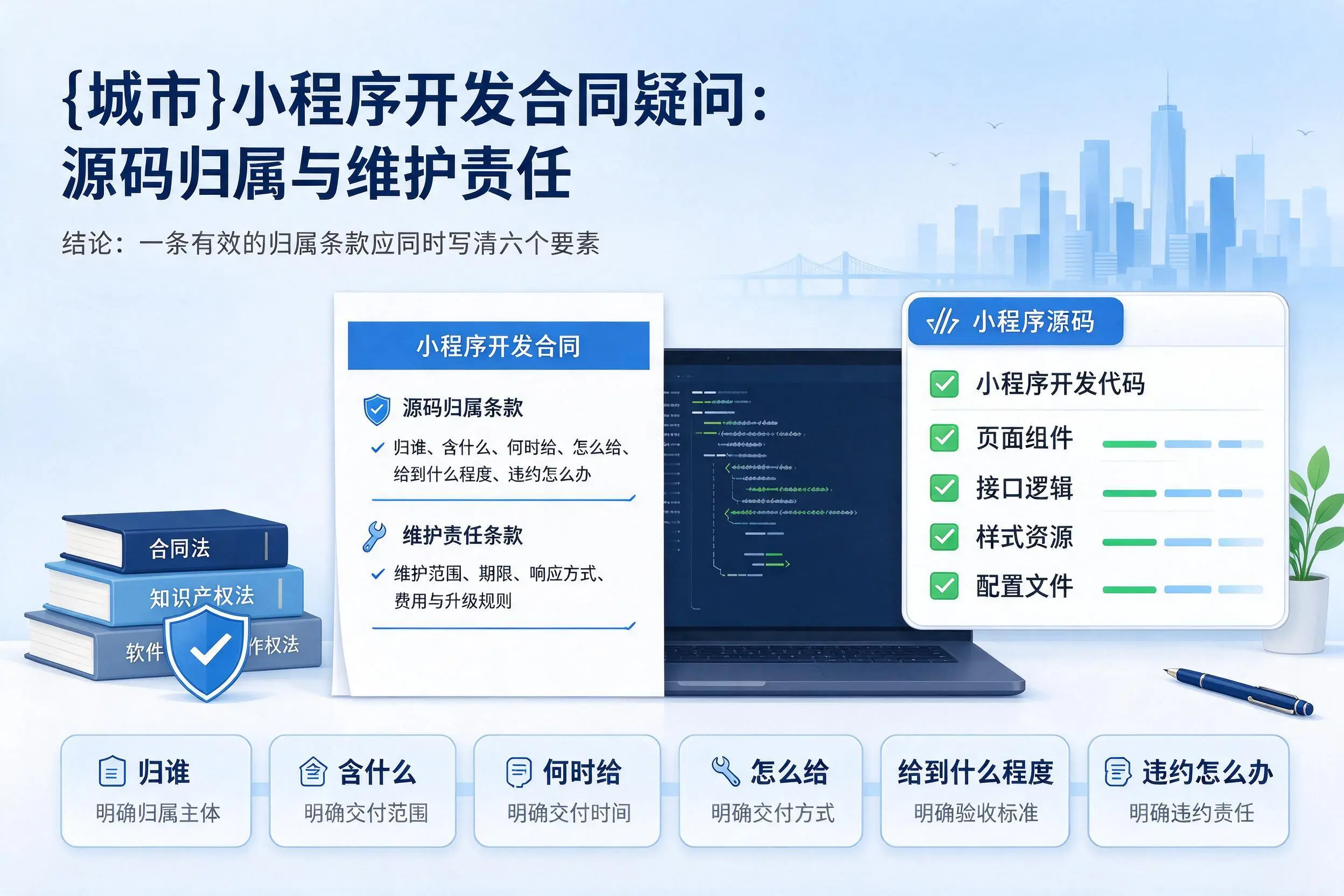 东莞小程序开发合同疑问:源码归属与维护责任