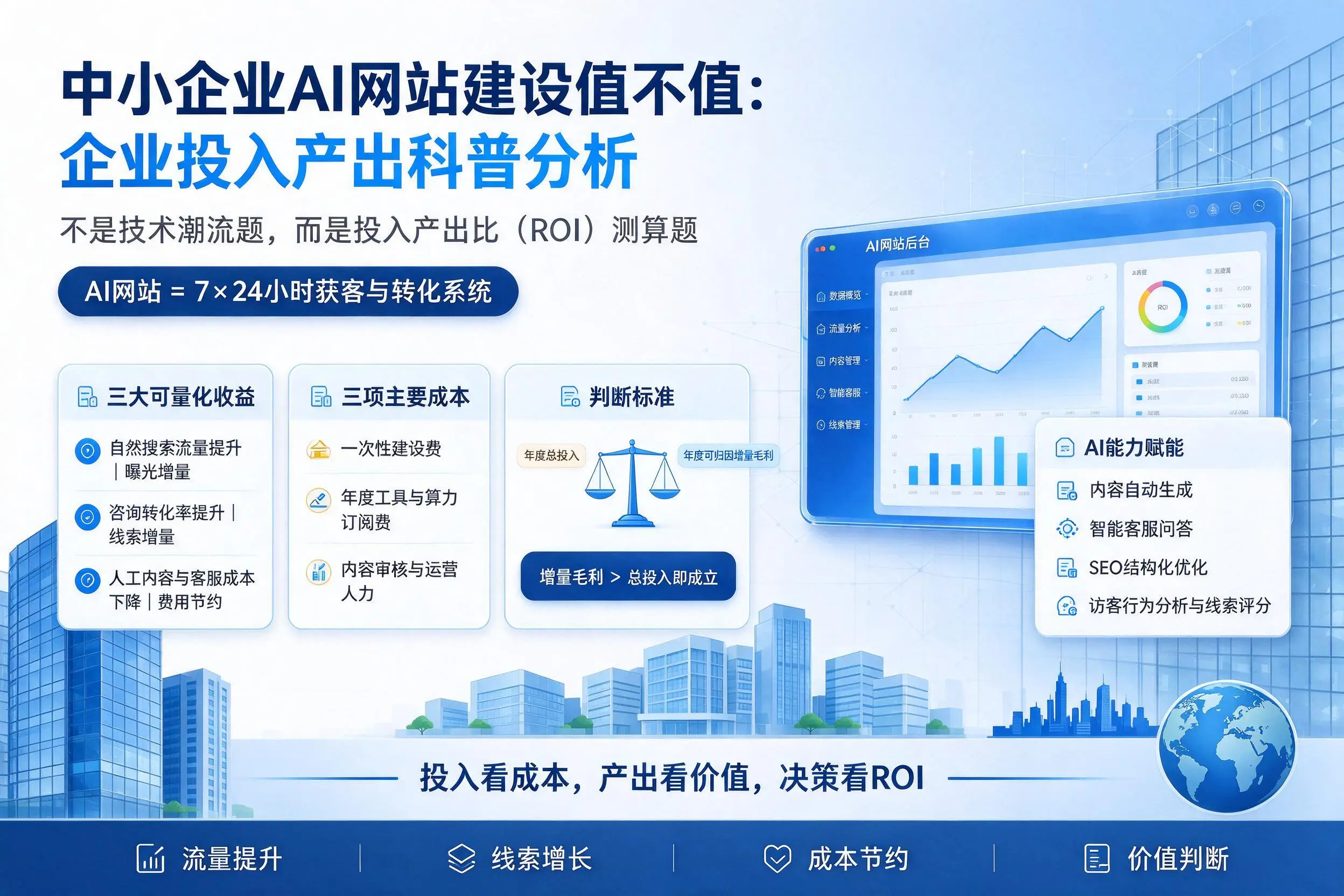 中小企业AI网站建设值不值：东莞企业投入产出科普分析