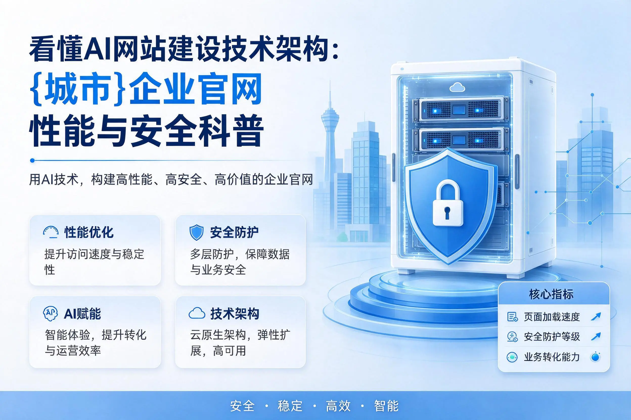 看懂AI网站建设技术架构：东莞企业官网性能与安全科普