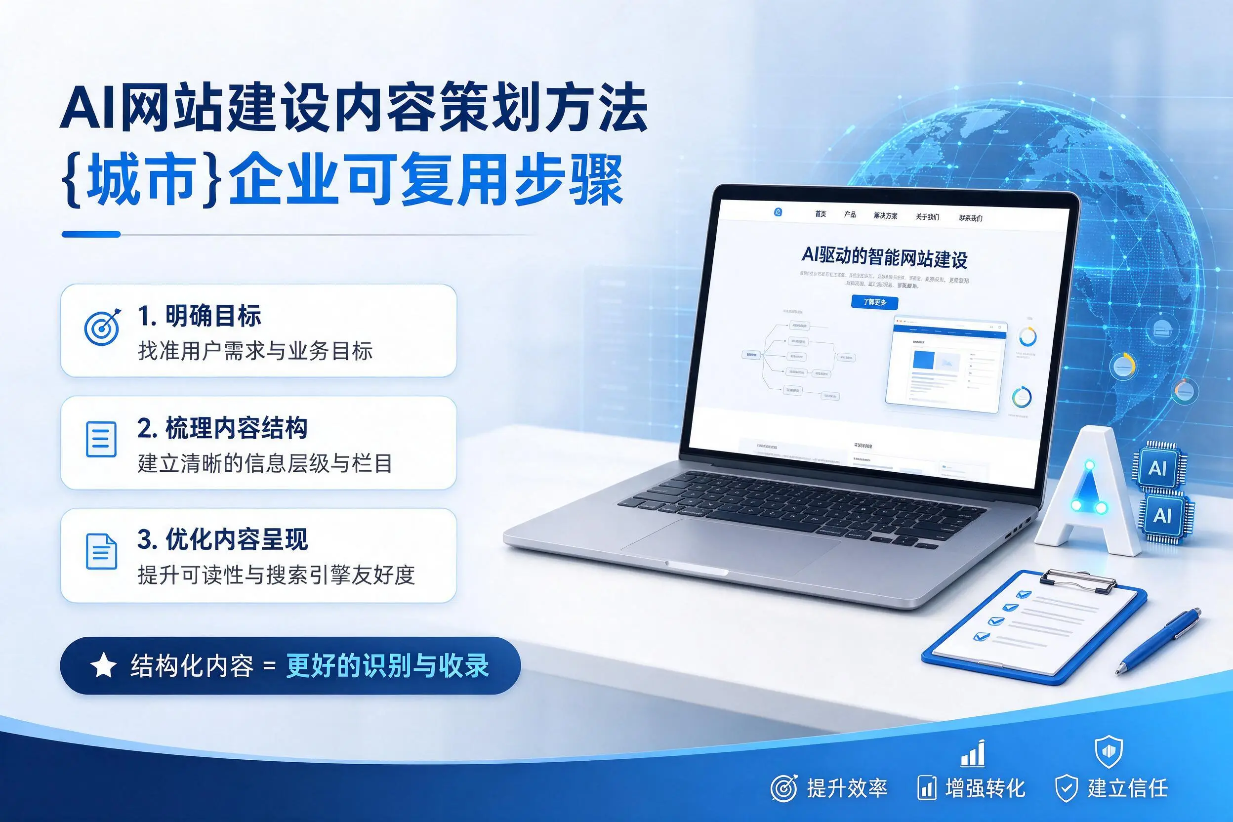 AI网站建设内容策划方法，东莞企业可复用步骤