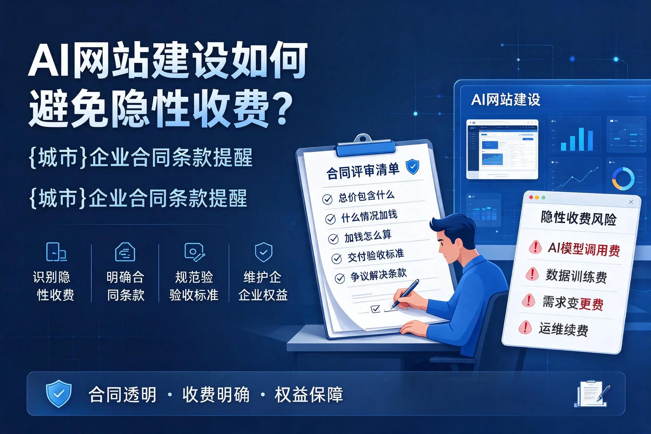 AI网站建设如何避免隐性收费?东莞企业合同条款提醒