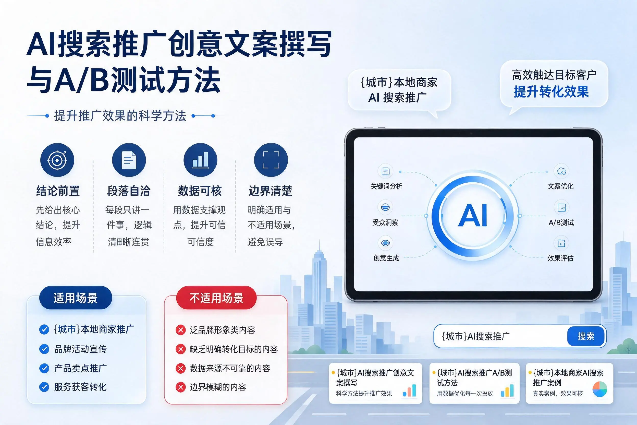 东莞AI搜索推广创意文案撰写与A/B测试方法